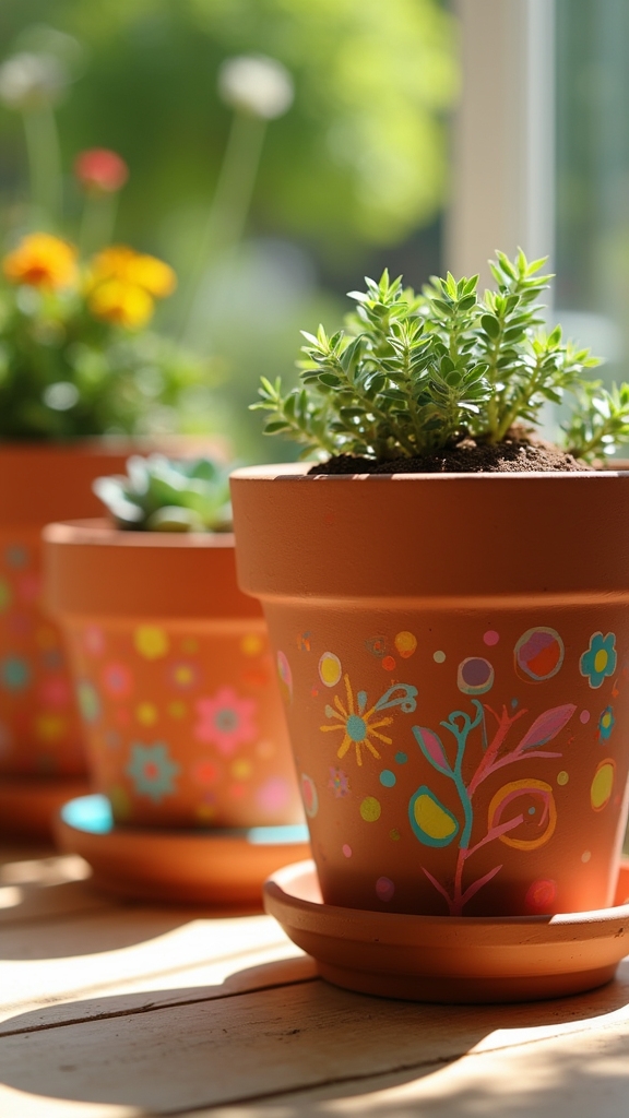 jazz up flower pots