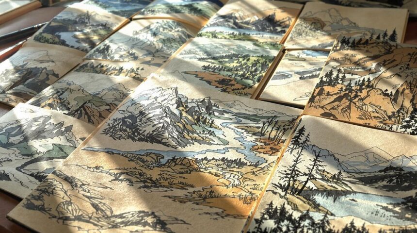 landscape drawing practice techniques