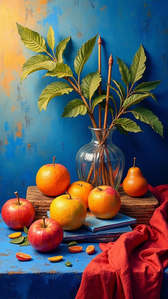 layered colors enhance still life