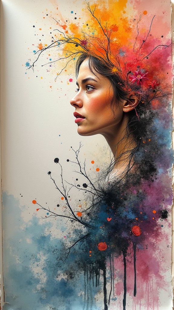 layering art techniques creatively