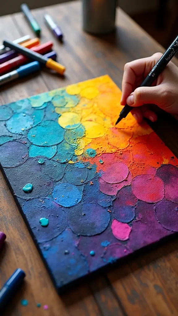 layering for vibrant art