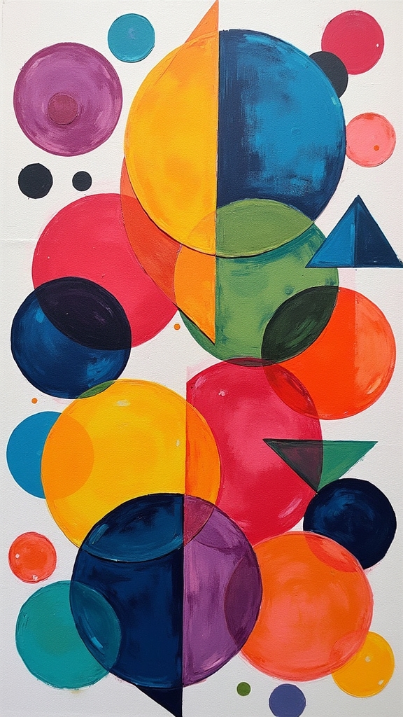 layering shapes creates depth