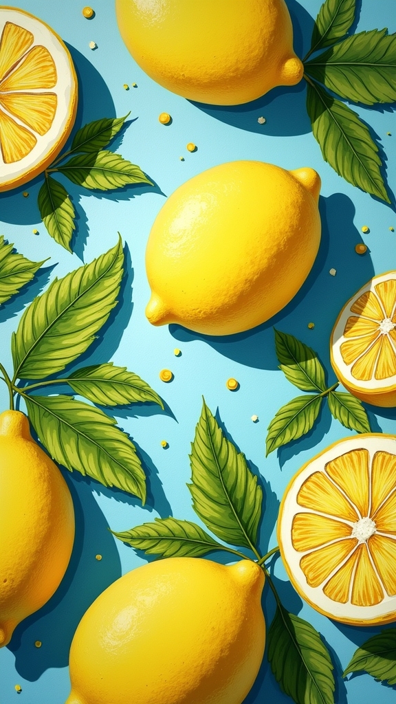 lively lemon themed art exploration