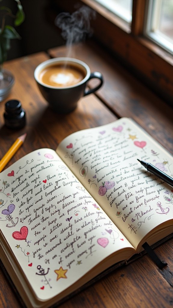 love letters and doodles