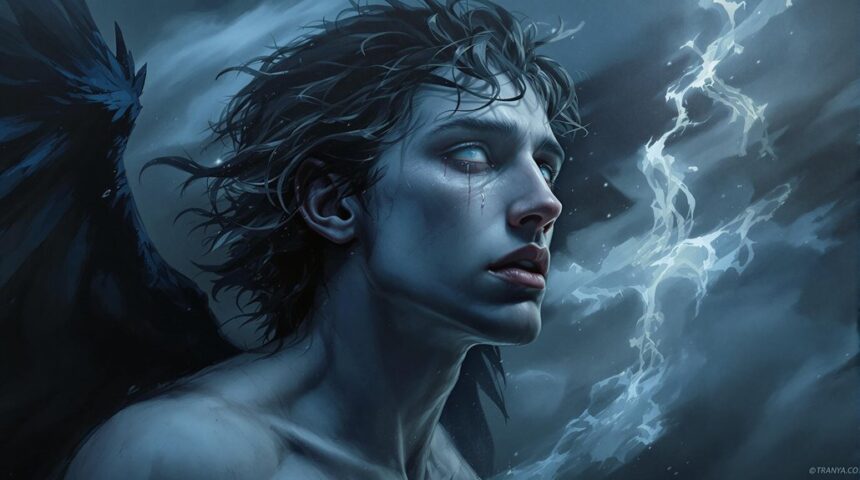lucifer s sorrowful artistic depiction