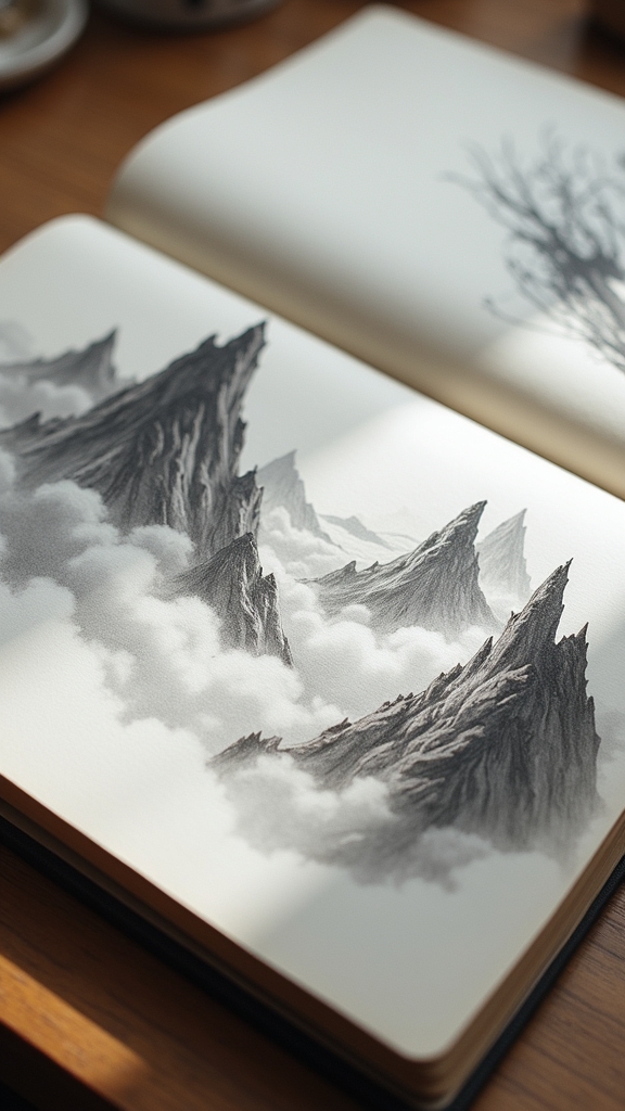 magical pencil art landscapes