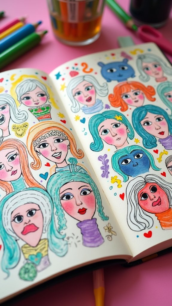 mini faces wild expressions