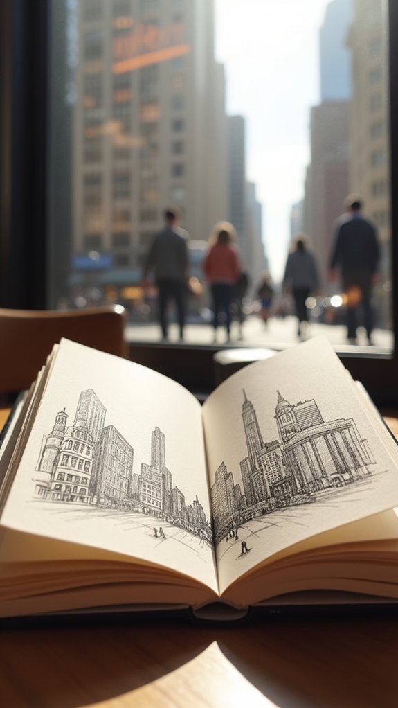 miniature urban sketching adventures