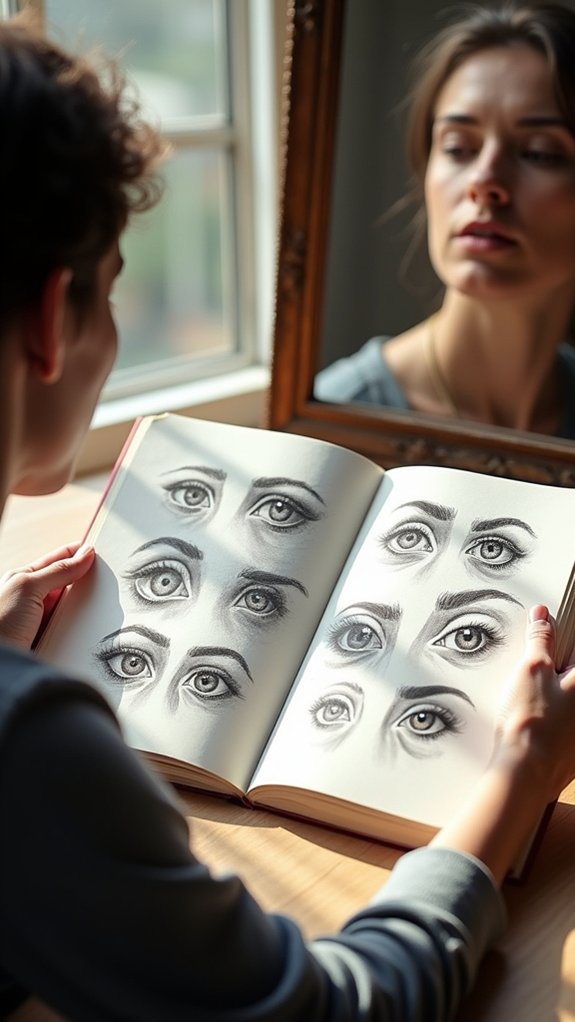 mirrors reveal expressive nuances