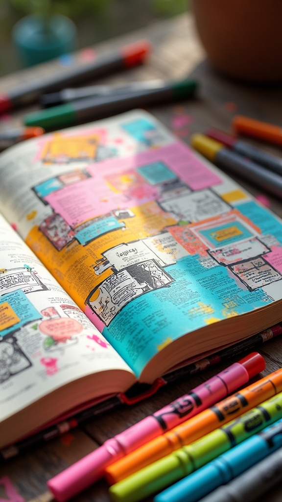 mixed media notebook enhancement
