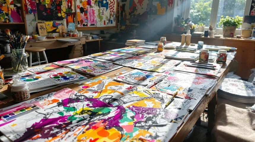 mixed media painting inspiration ideas