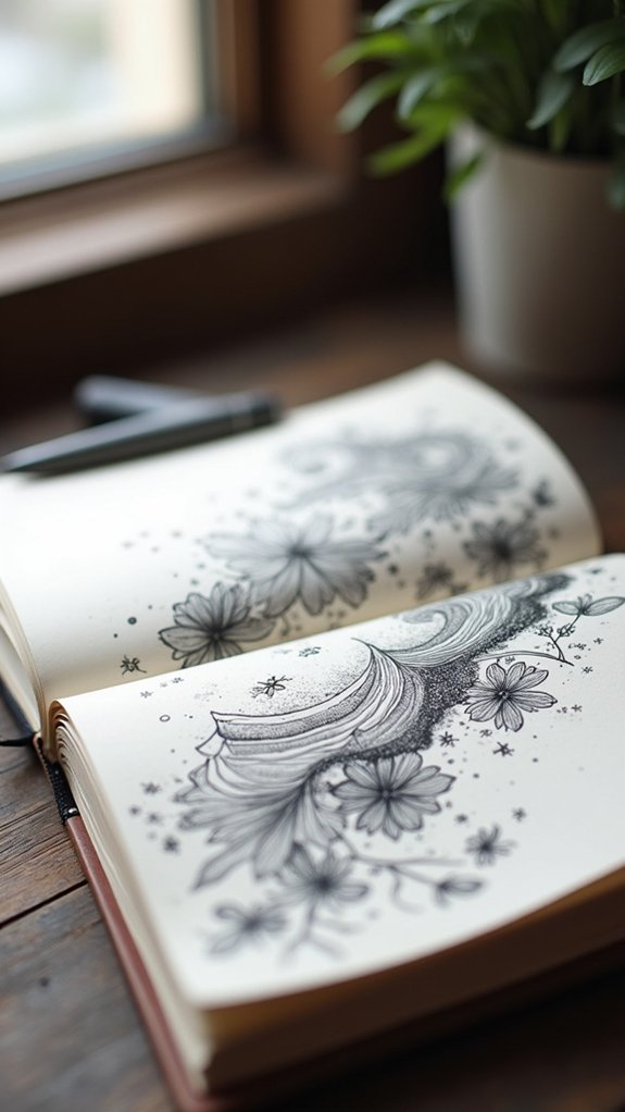 monochrome creative line art