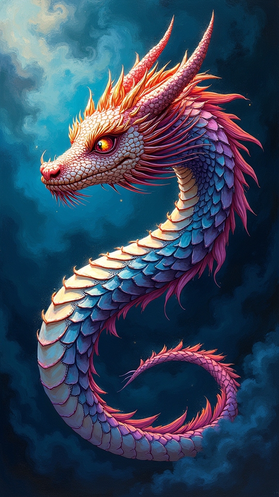 mythical beasts in shadows