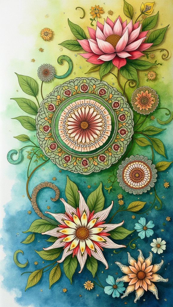 nature inspired mandala art