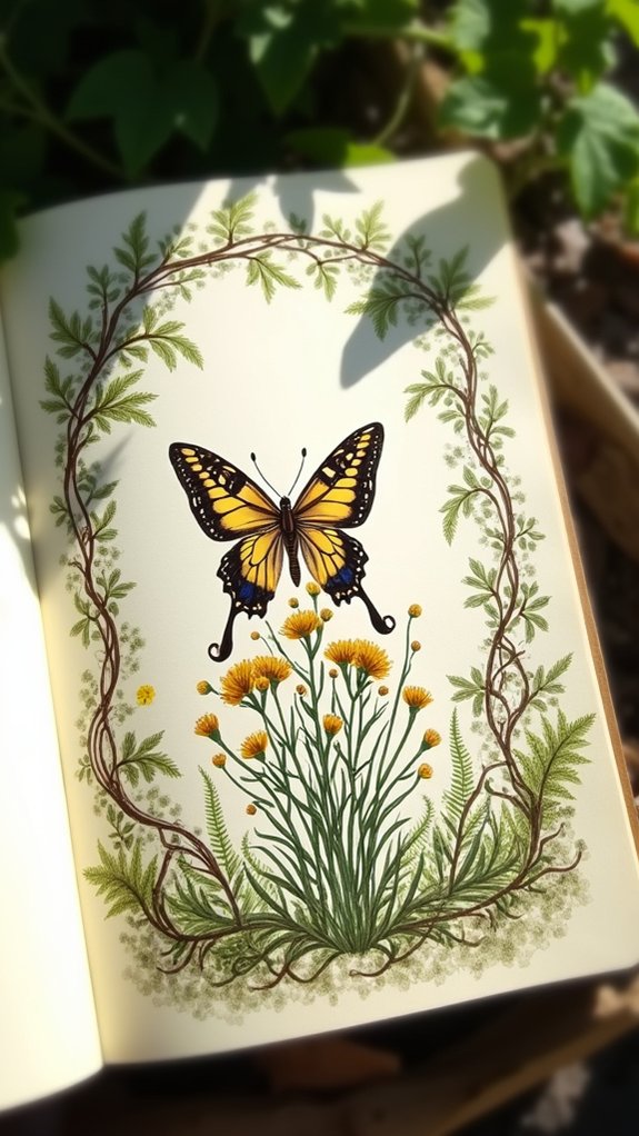 nature inspired sketchbook designs