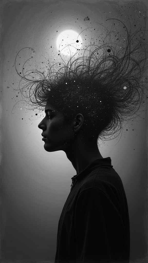 nighttime overthinking through art