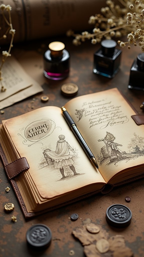 nostalgic vintage journaling style