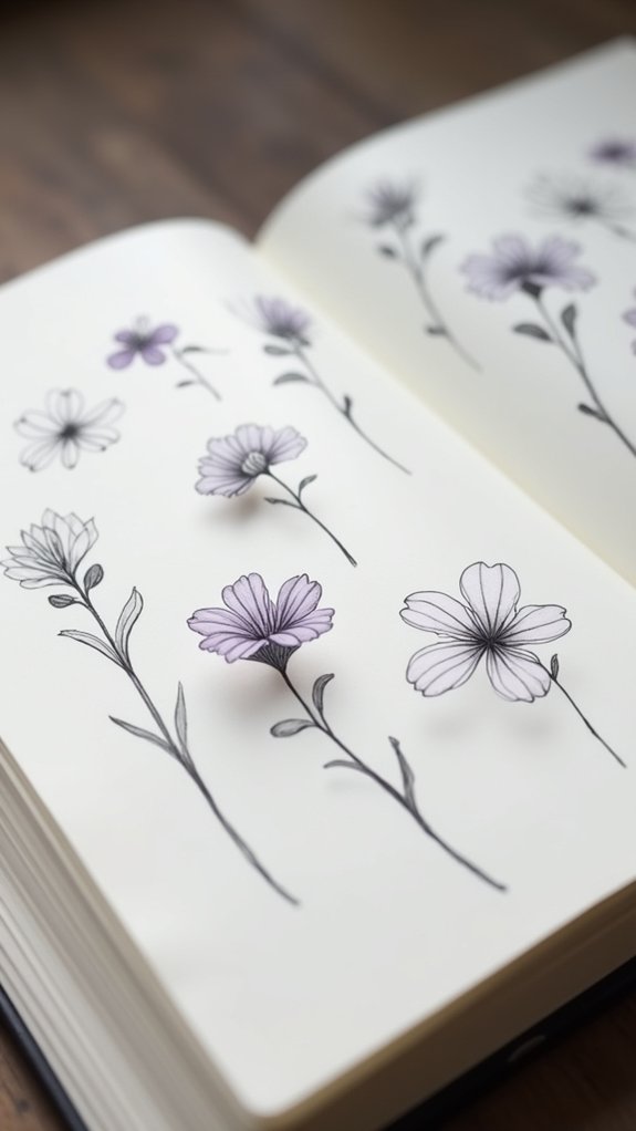 observe petal shape variations