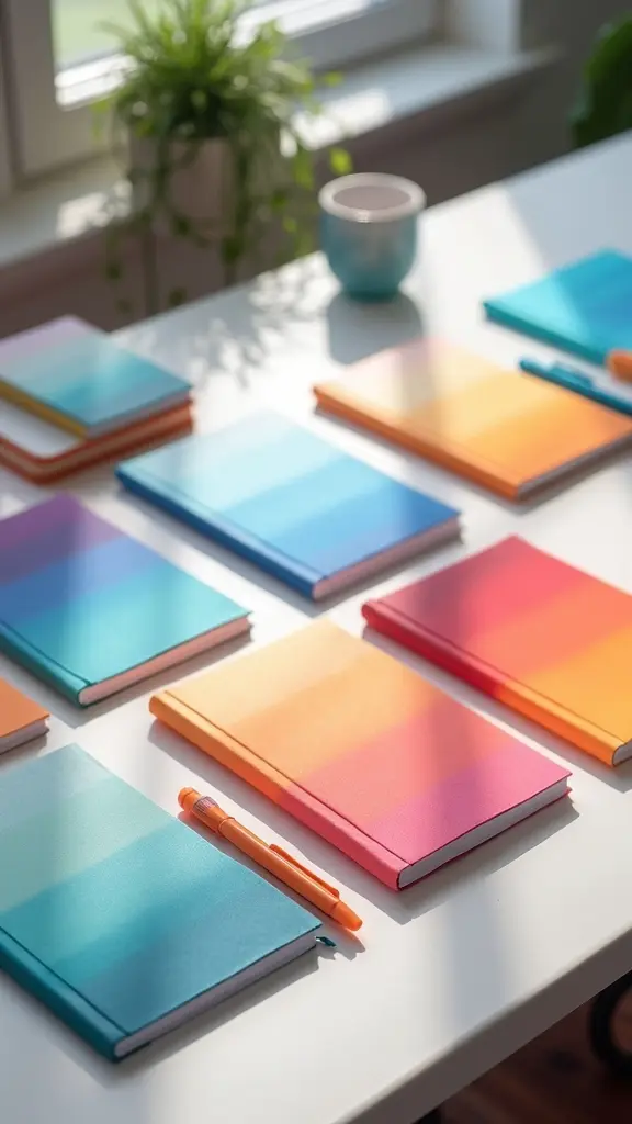 ombre notebook diy tips
