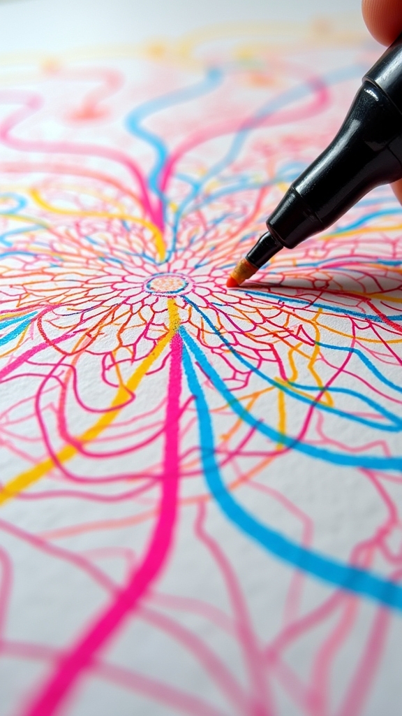 optical illusion with posca