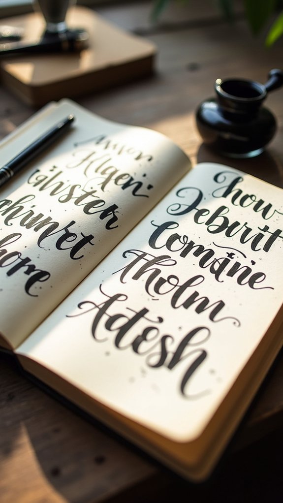 organic handwritten note artistry