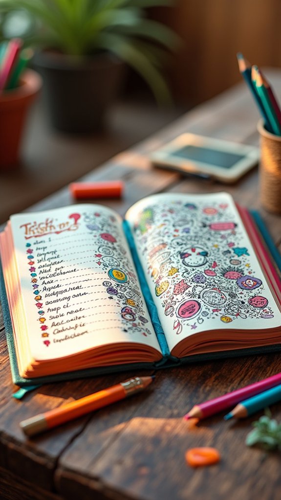 organized creativity through bullet points