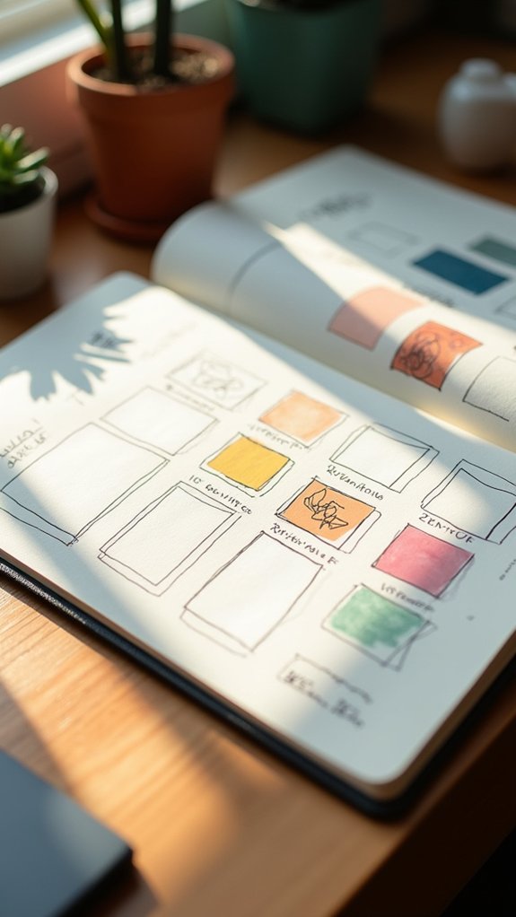 organizing ideas with boxes