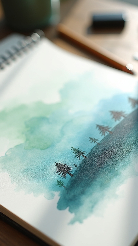 pencil and watercolor techniques