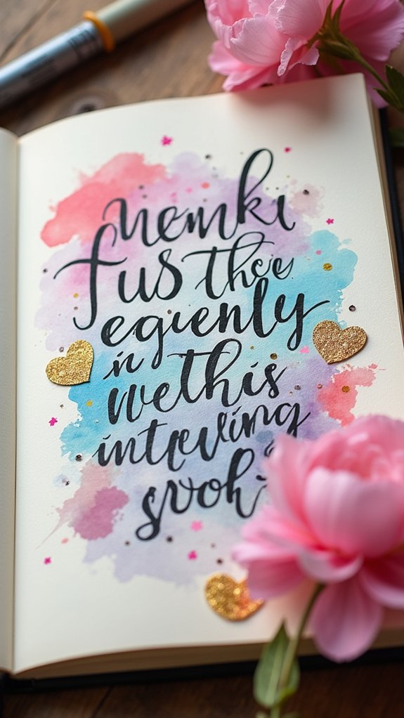 personalize with creative lettering