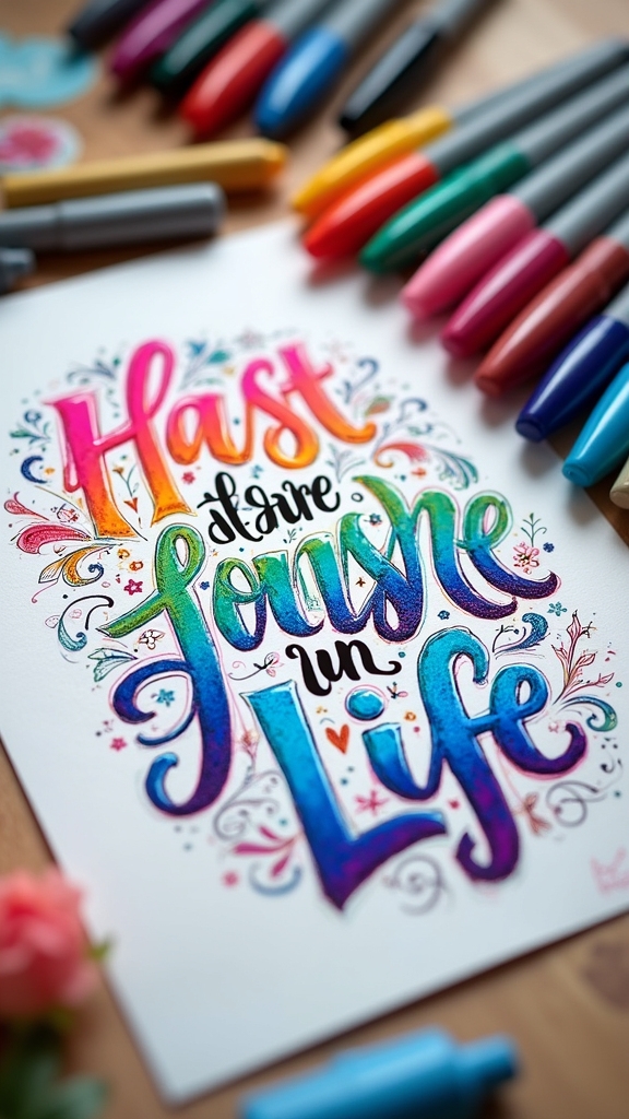 personalized hand lettering projects