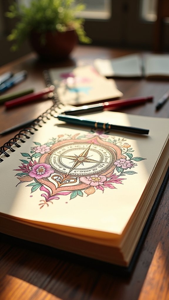 personalized sketchbook cover design