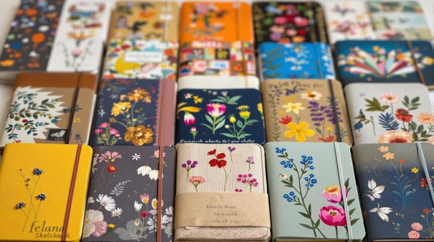 personalized sketchbook cover designs
