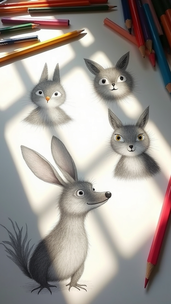 playful animal sketching techniques