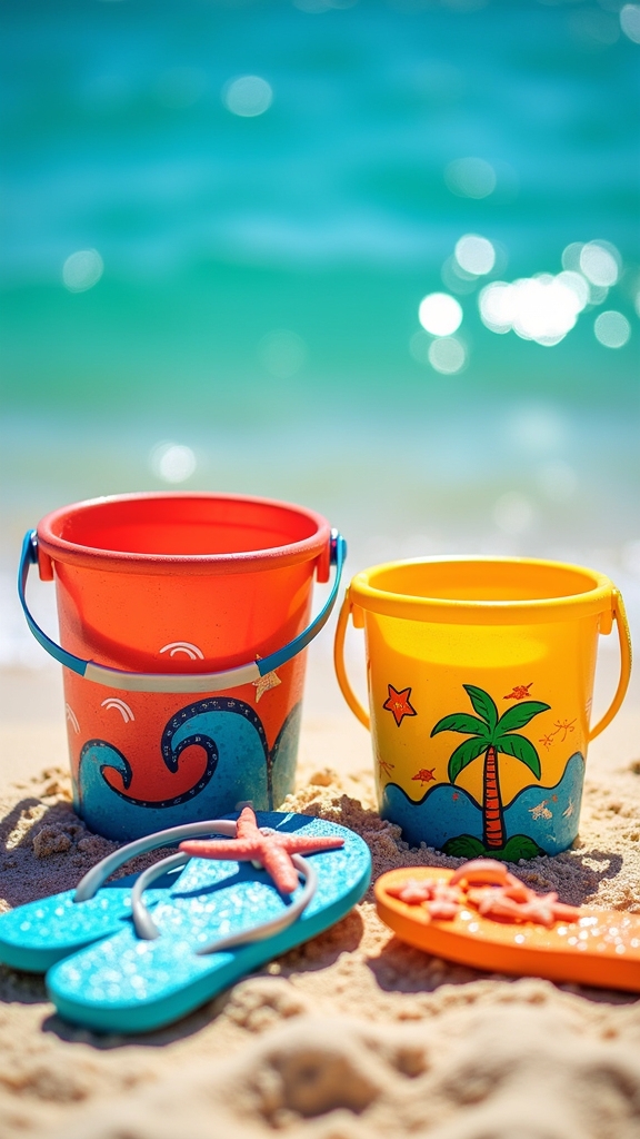 playful beach art supplies