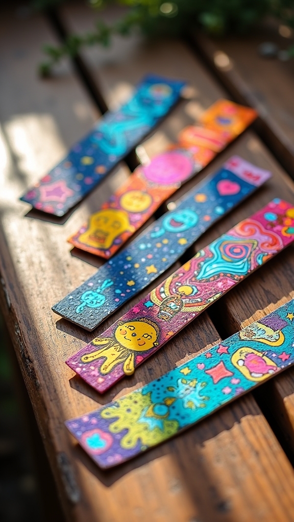 playful colorful bookmark designs