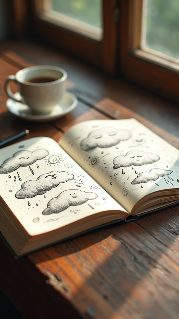 playful colorful cloud characters