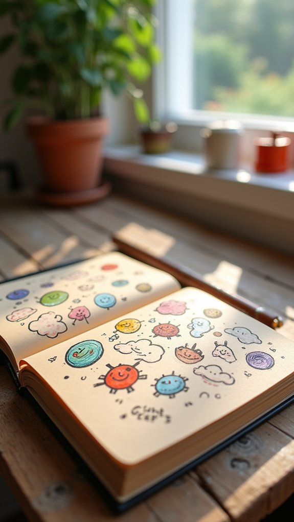 playful colorful doodle designs