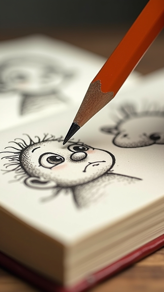 playful pencil sketch adventure