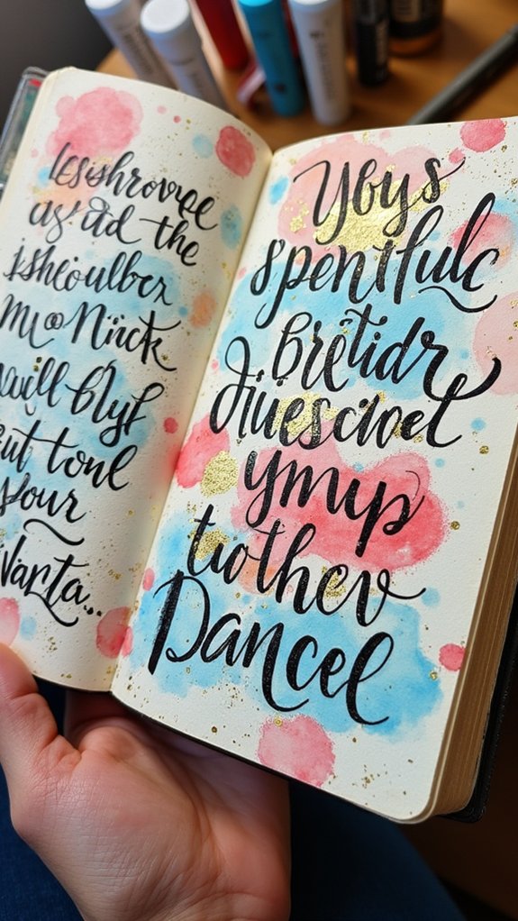 playful text and art