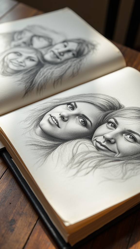 portraits of loved ones