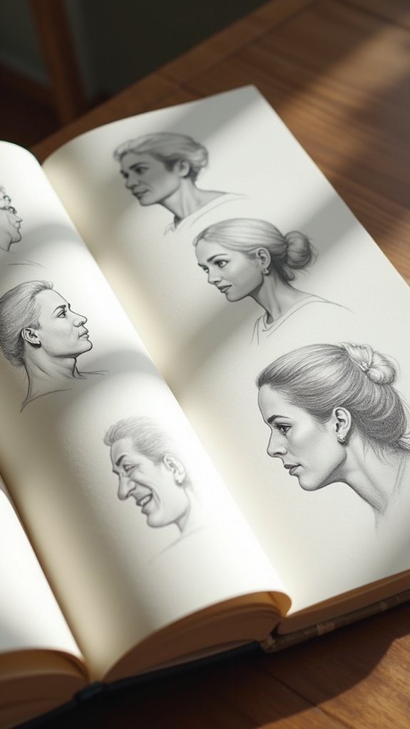 profile and three quarter views