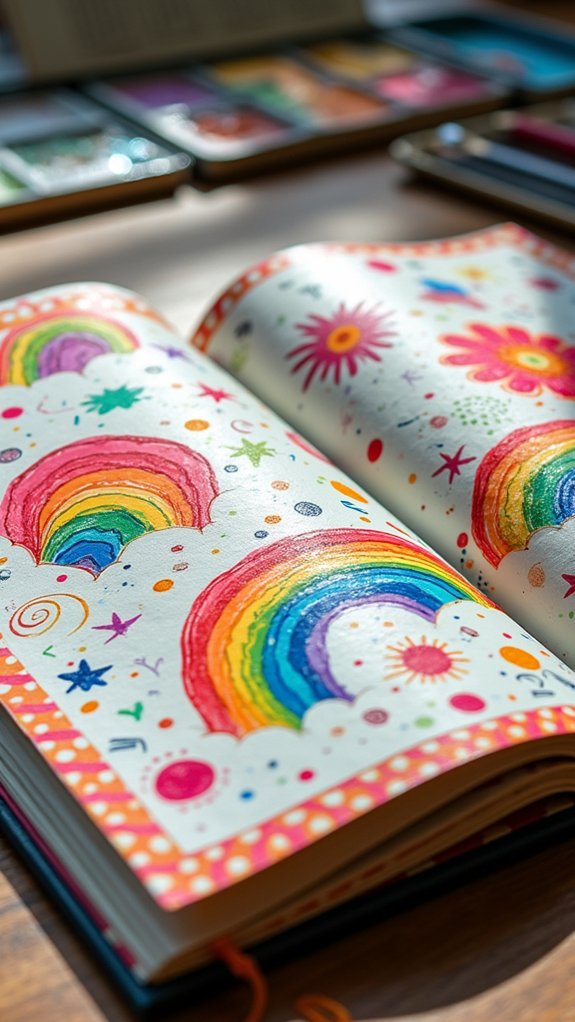 quirky borders enhance creativity