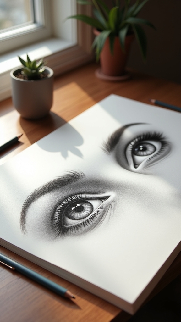 realistic eye drawing techniques
