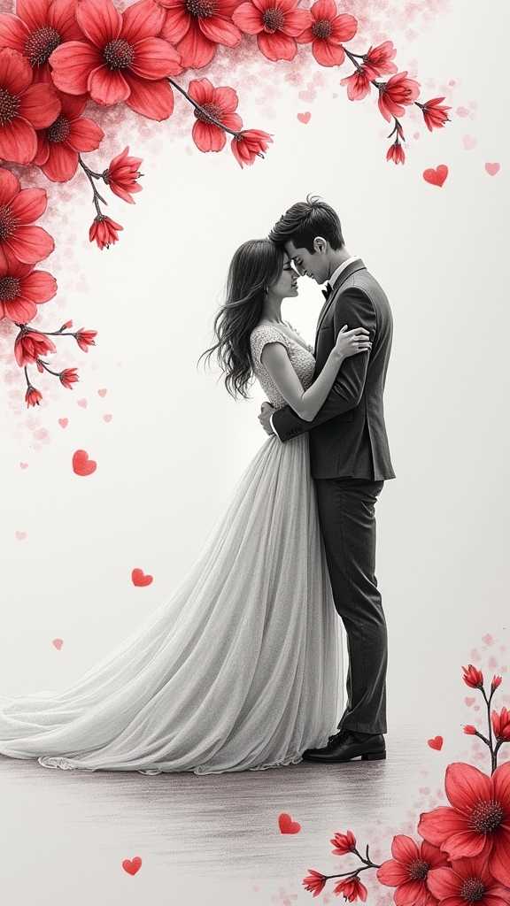 red blossoms symbolize passion