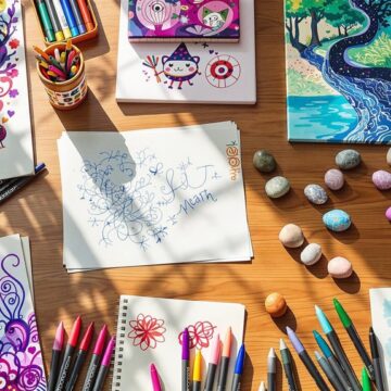 relaxing posca art projects