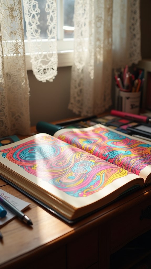 retro colorful design revival