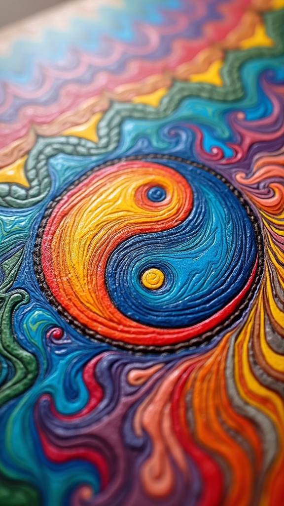retro peace and balance
