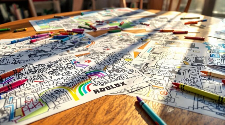 roblox coloring page designs