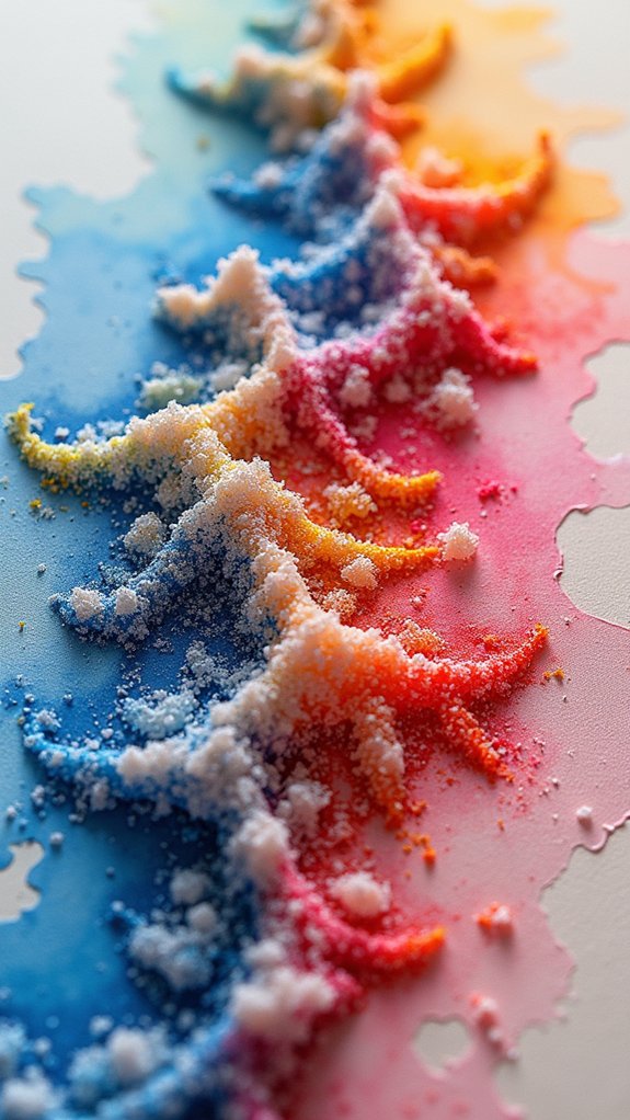 salt enhances watercolor textures