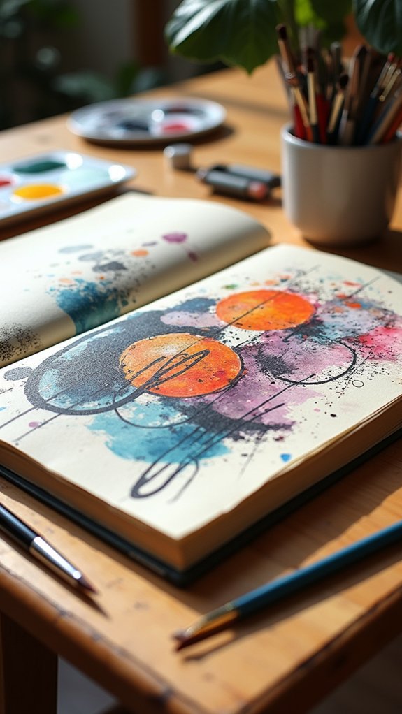 scribbles express emotional backgrounds